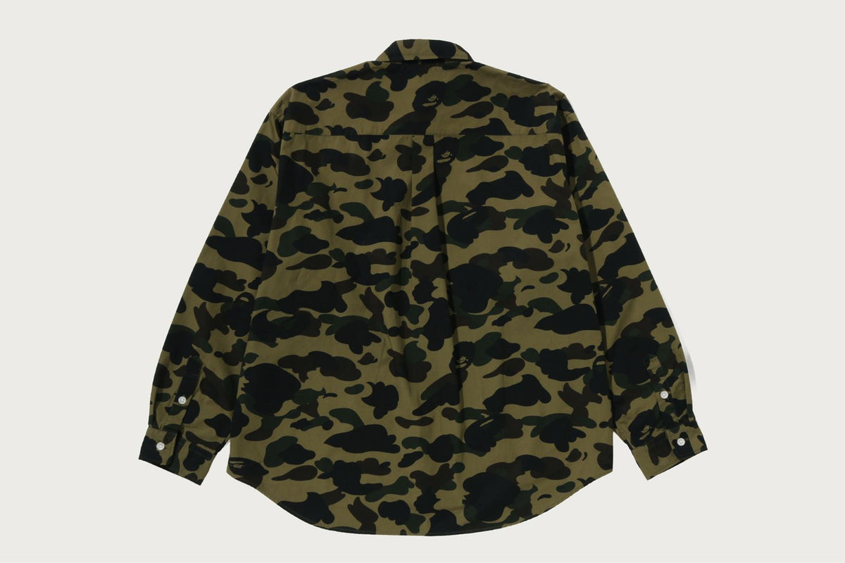 BAPE 1ST CAMO ONE POINT RELAXED FIT LS SHIRT