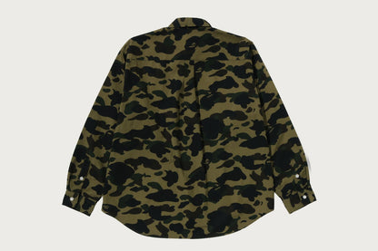 BAPE 1ST CAMO ONE POINT RELAXED FIT LS SHIRT