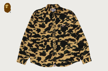 BAPE 1ST CAMO ONE POINT RELAXED FIT LS SHIRT