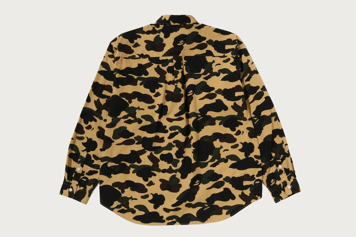 BAPE 1ST CAMO ONE POINT RELAXED FIT LS SHIRT