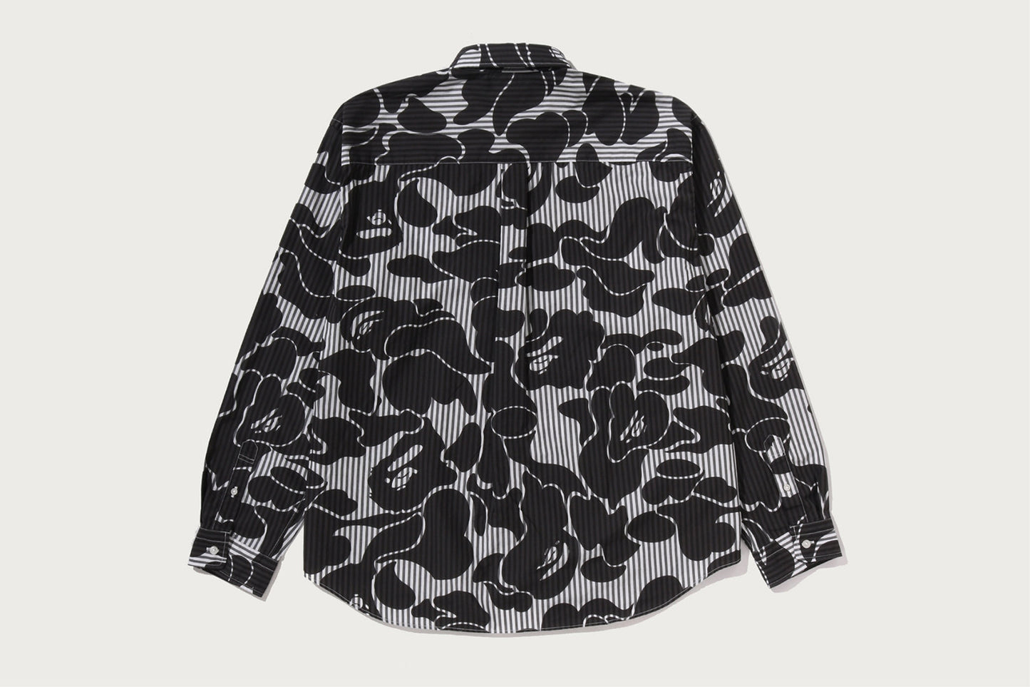 BAPE SOLID CAMO ONE POINT RELAXED FIT LS SHIRTS