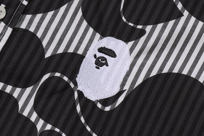 BAPE SOLID CAMO ONE POINT RELAXED FIT LS SHIRTS