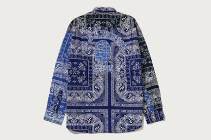BAPE PAISLEY PATTERN LS SHIRT