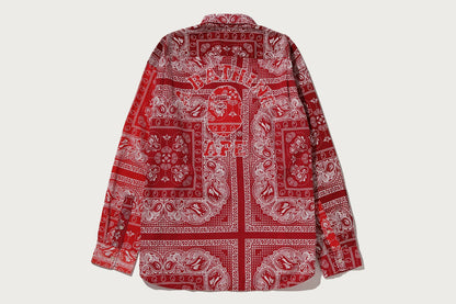 BAPE PAISLEY PATTERN LS SHIRT