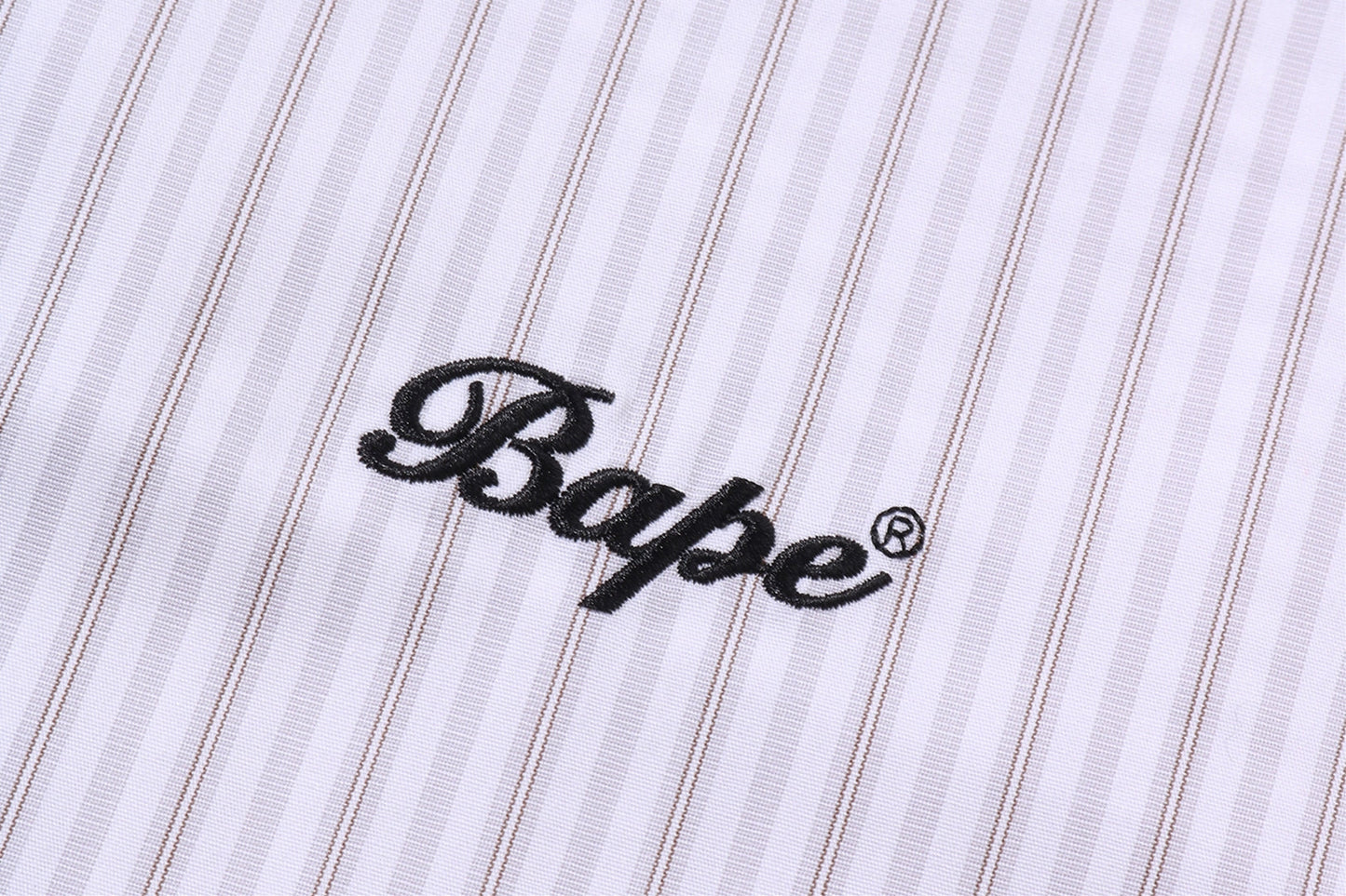 BAPE LOGO STRIPE SHIRT #1