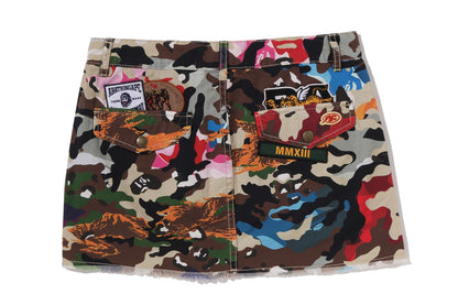 BAPE HYBRID CAMO 多標誌裙