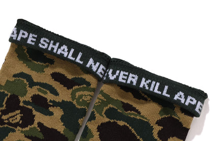 BAPE ABC CAMO 迷彩圖案短襪