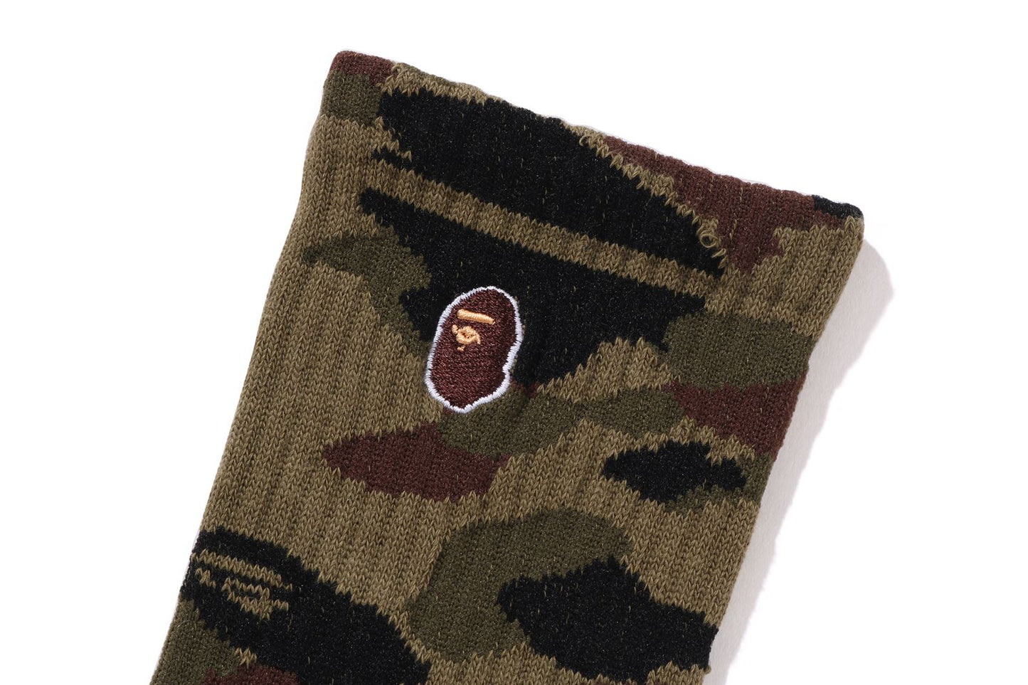 BAPE 1ST CAMO APE HEAD ONE POINT SOCKS