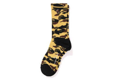 BAPE 1ST CAMO APE HEAD ONE POINT SOCKS