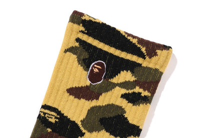BAPE 1ST CAMO APE HEAD ONE POINT SOCKS
