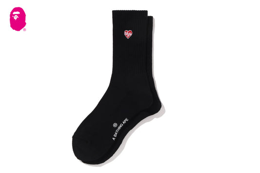 BAPE APE HEAD ONE POINT BAPE LOGO SOCKS