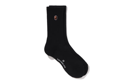BAPE APE HEAD ONE POINT BAPE LOGO SOCKS