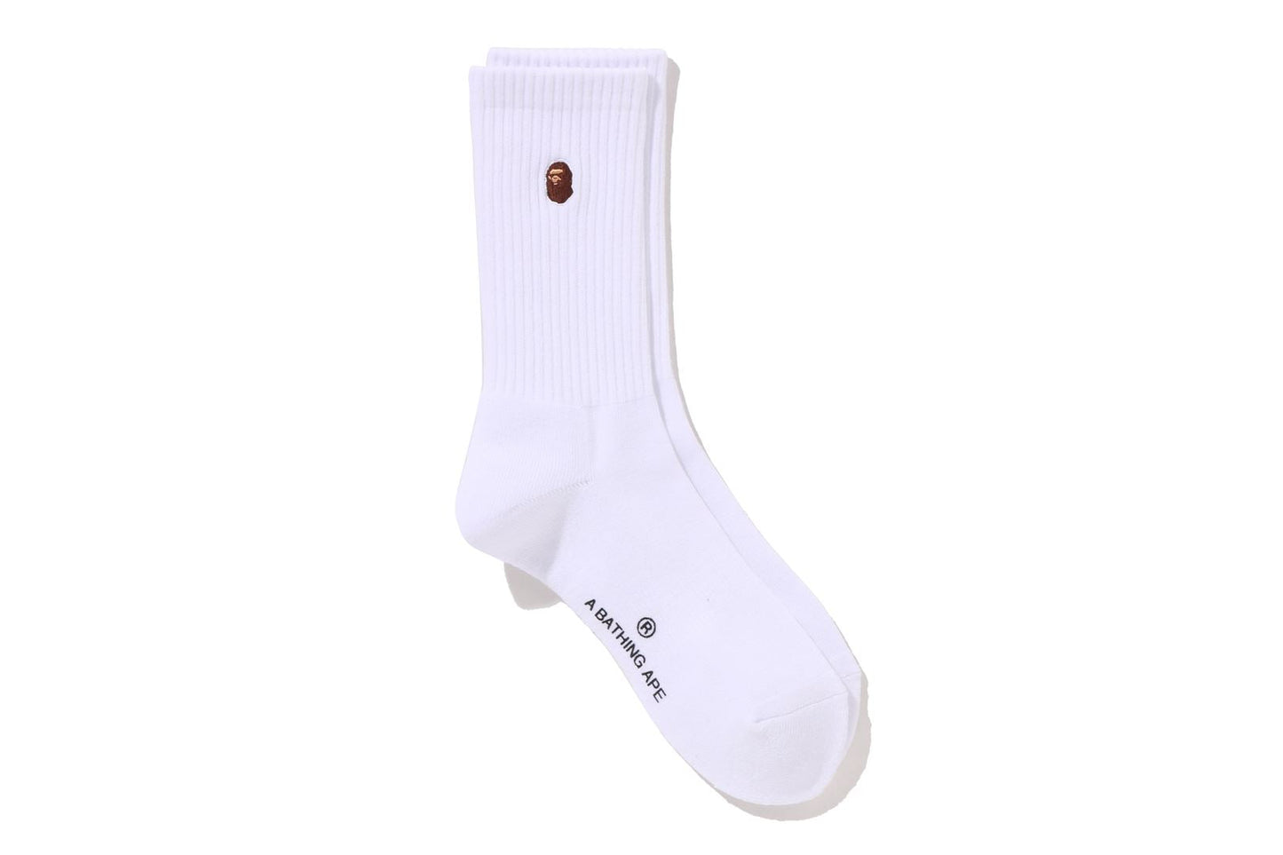 BAPE APE HEAD ONE POINT BAPE LOGO SOCKS