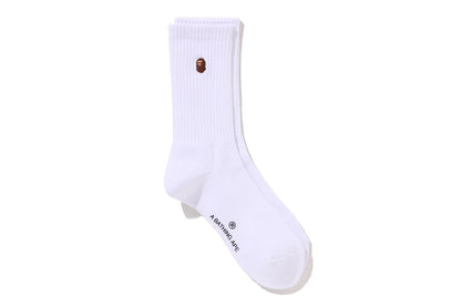 BAPE APE HEAD ONE POINT BAPE LOGO SOCKS