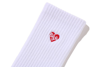 BAPE APE HEAD ONE POINT BAPE LOGO SOCKS