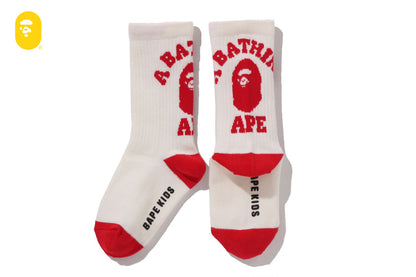 BAPE 大學條紋襪