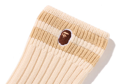 BAPE CHUNKY RIBBED CREW SOCKS