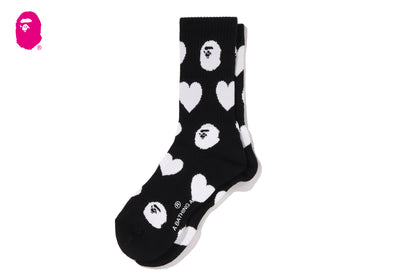 BAPE I LOVE BAPE MONOGRAM SOCKS