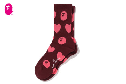 BAPE I LOVE BAPE MONOGRAM SOCKS