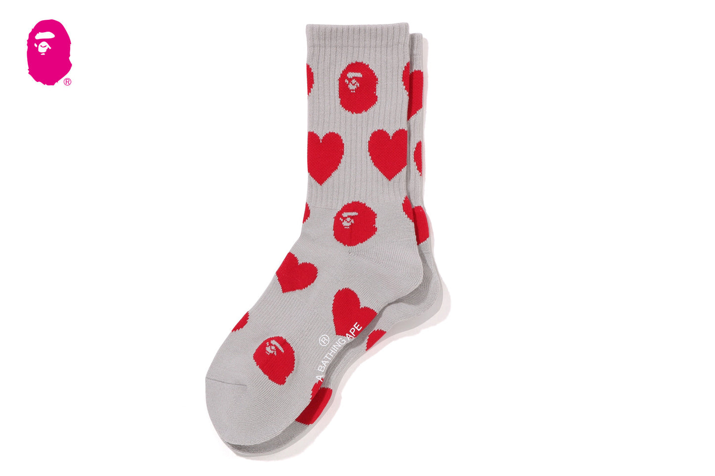 BAPE I LOVE BAPE MONOGRAM SOCKS