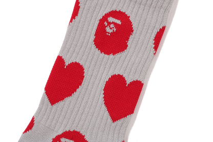 BAPE I LOVE BAPE MONOGRAM SOCKS