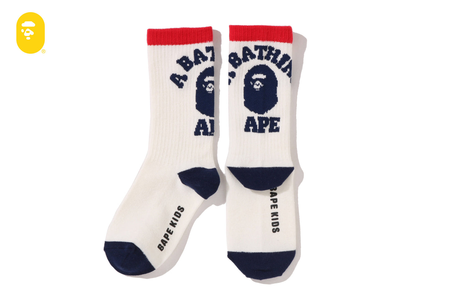 BAPE 大學條紋襪