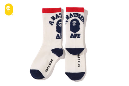 BAPE 大學條紋襪