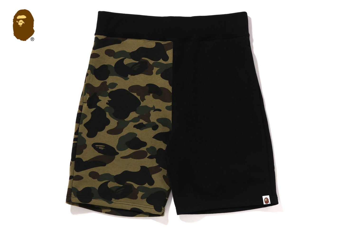 BAPE 1ST CAMO BACK SHARK SWEAT SHORTS