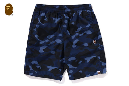 BAPE COLOR CAMO APE HEAD ONE POINT BEACH SHORTS