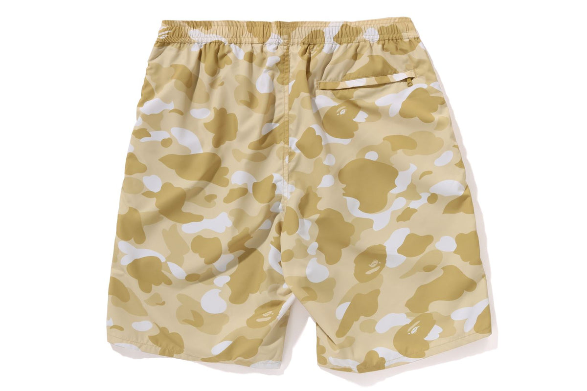 BAPE COLOR CAMO APE HEAD ONE POINT BEACH SHORTS