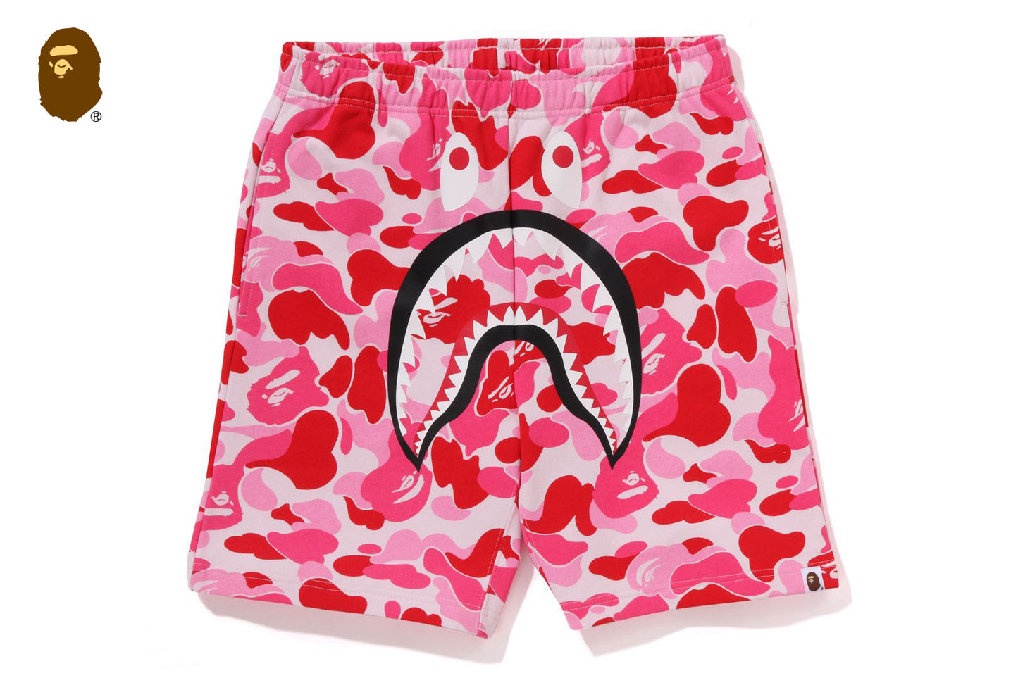 BAPE ABC CAMO SHARK SWEAT SHORTS