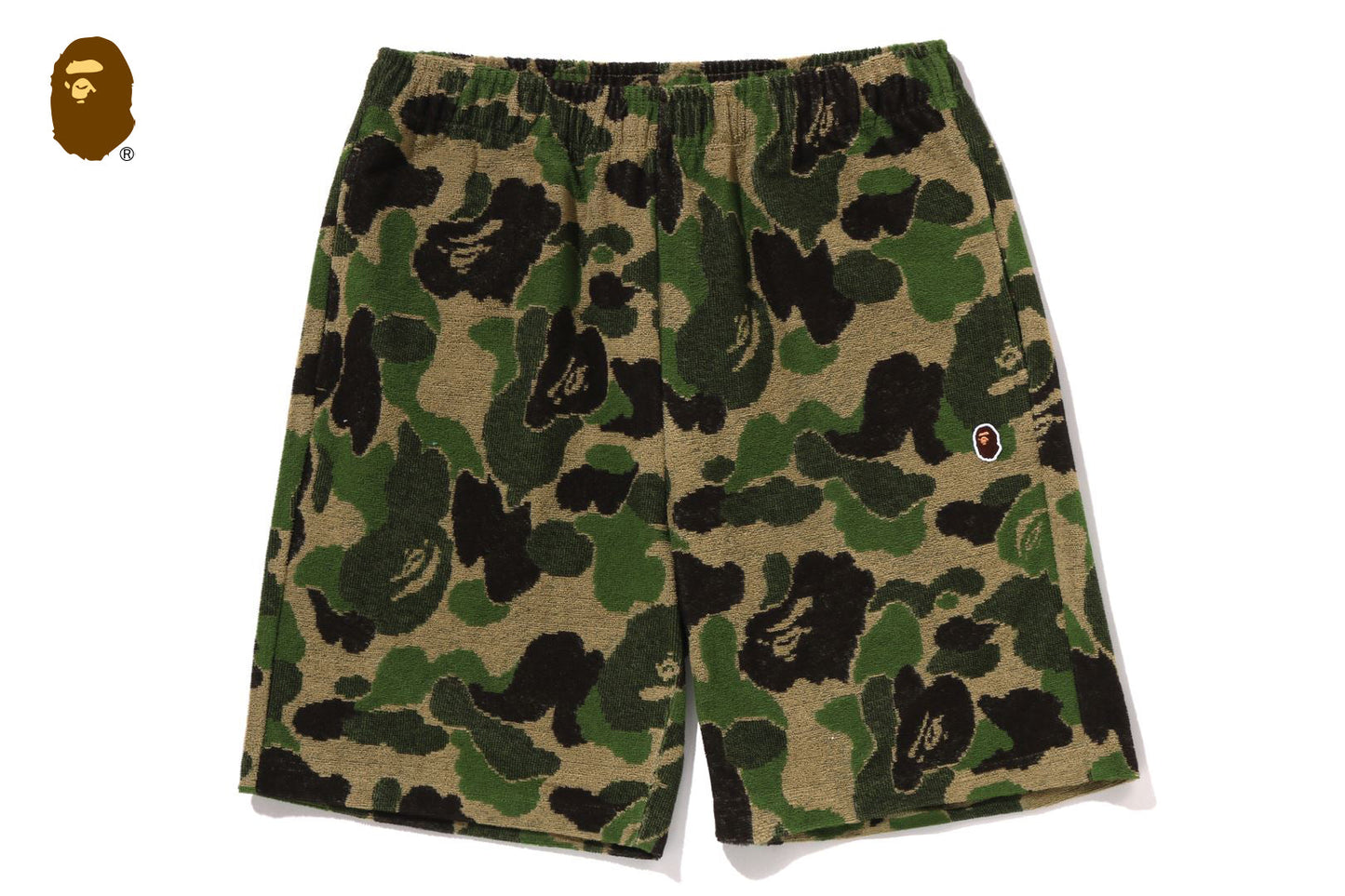 BAPE ABC CAMO PILE ONE POINT SWEAT SHORTS