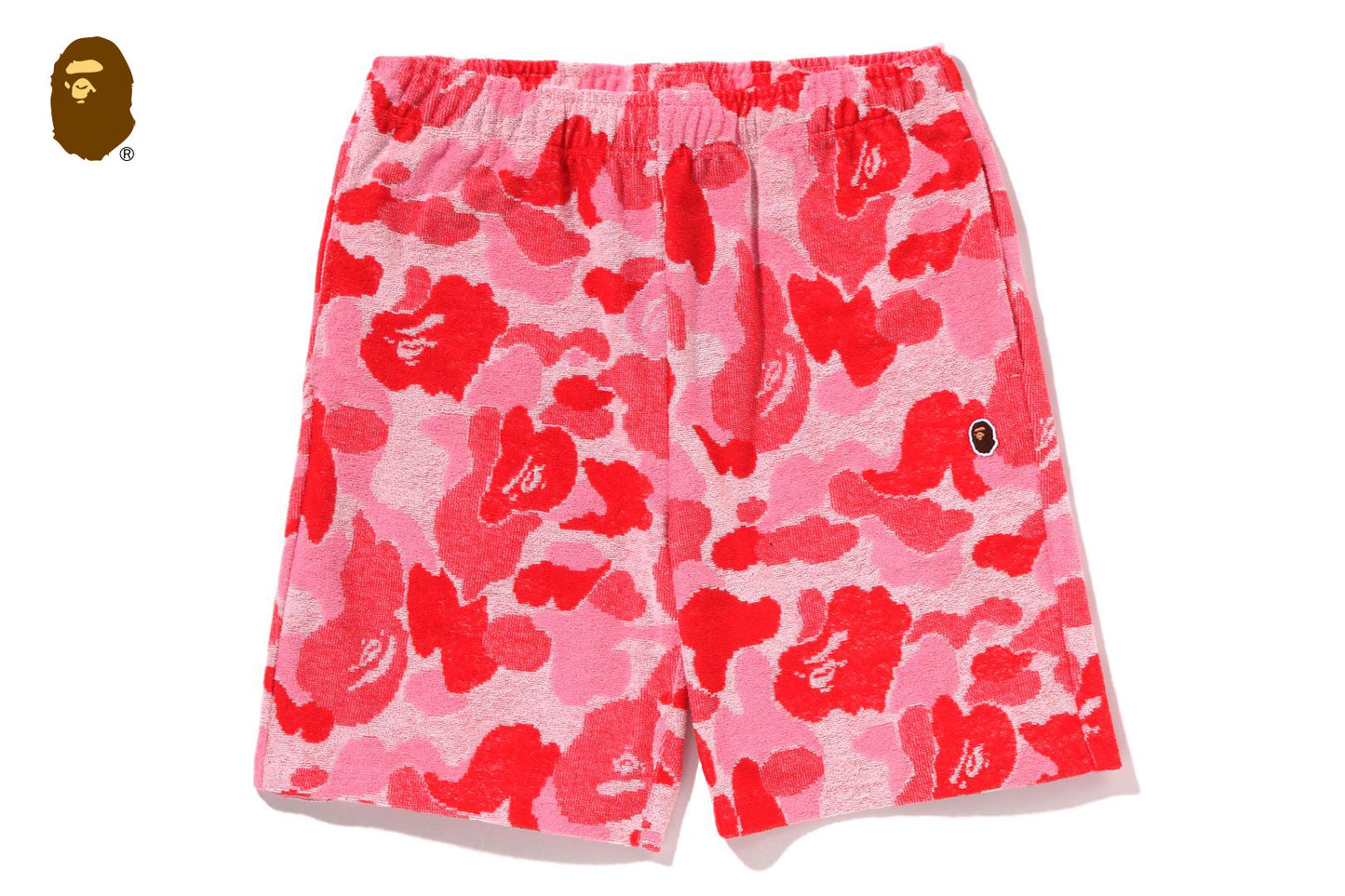 BAPE ABC CAMO PILE ONE POINT SWEAT SHORTS