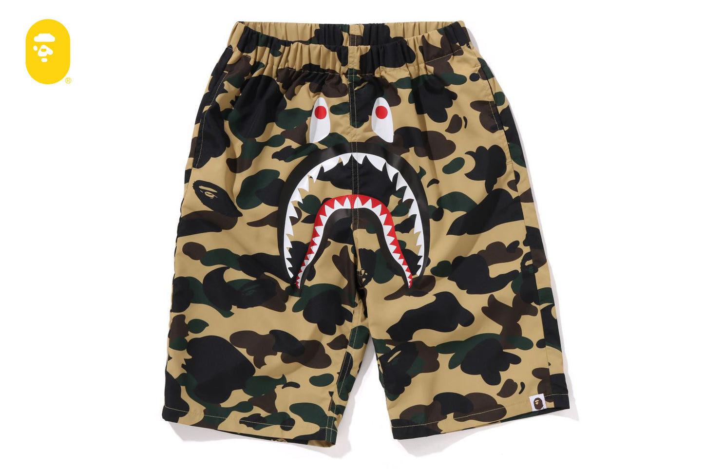 BAPE 1ST CAMO SHARK BEACH SHORTS