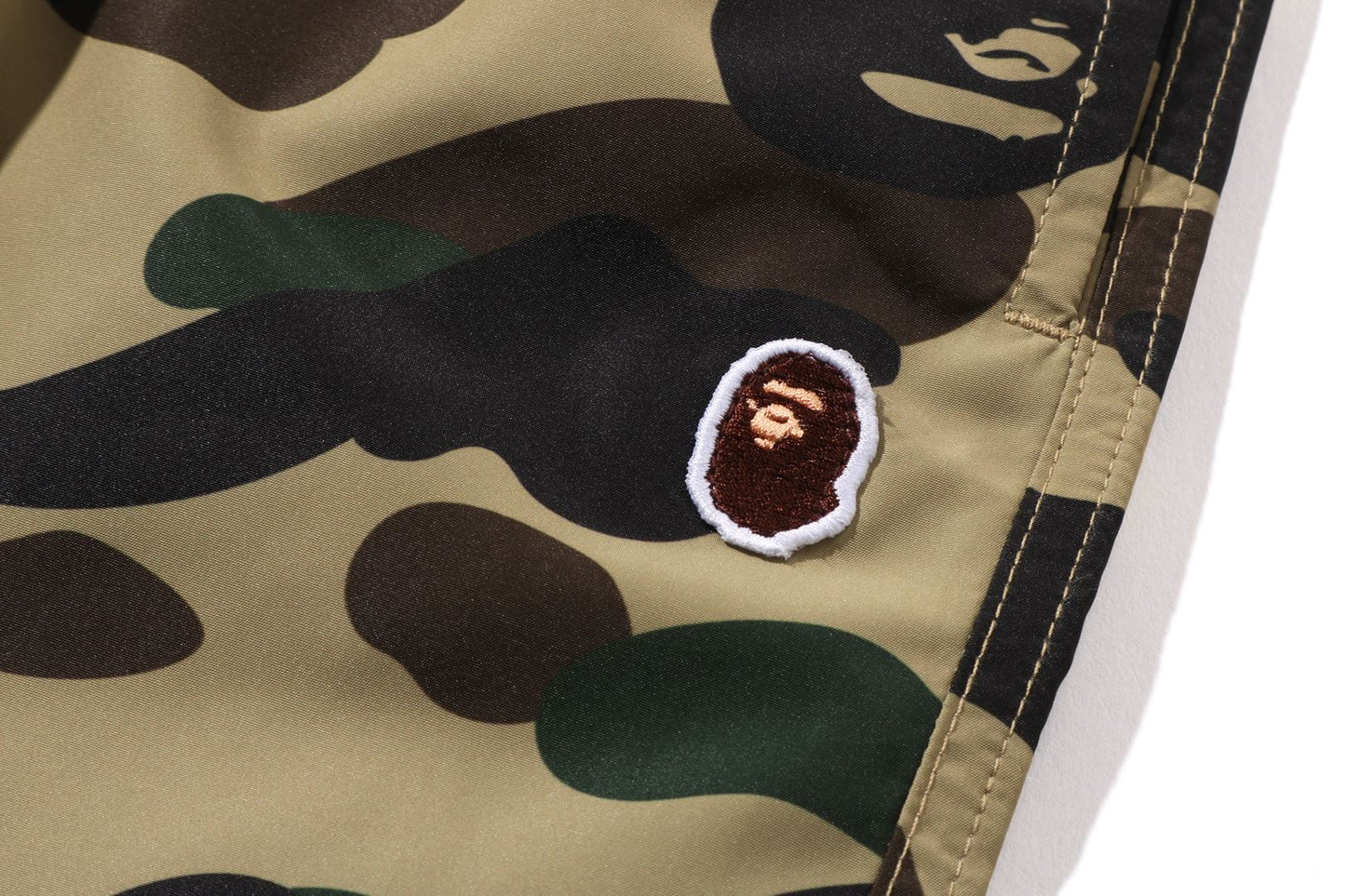 BAPE 1ST CAMO ONE POINT BEACH SHORTS
