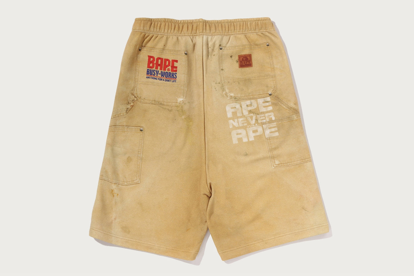 BAPE FAKE PRINT RELAXED FIT SWEAT SHORTS