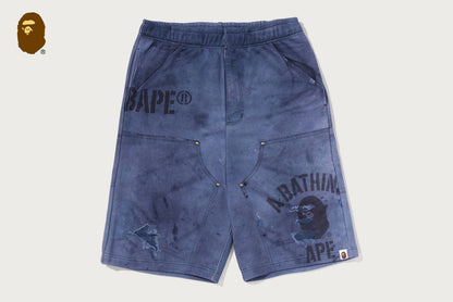 BAPE FAKE PRINT RELAXED FIT SWEAT SHORTS