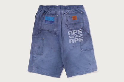 BAPE FAKE PRINT RELAXED FIT SWEAT SHORTS