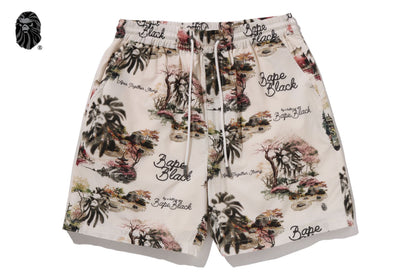 BAPE 黑色印花夏威夷套裝 #2