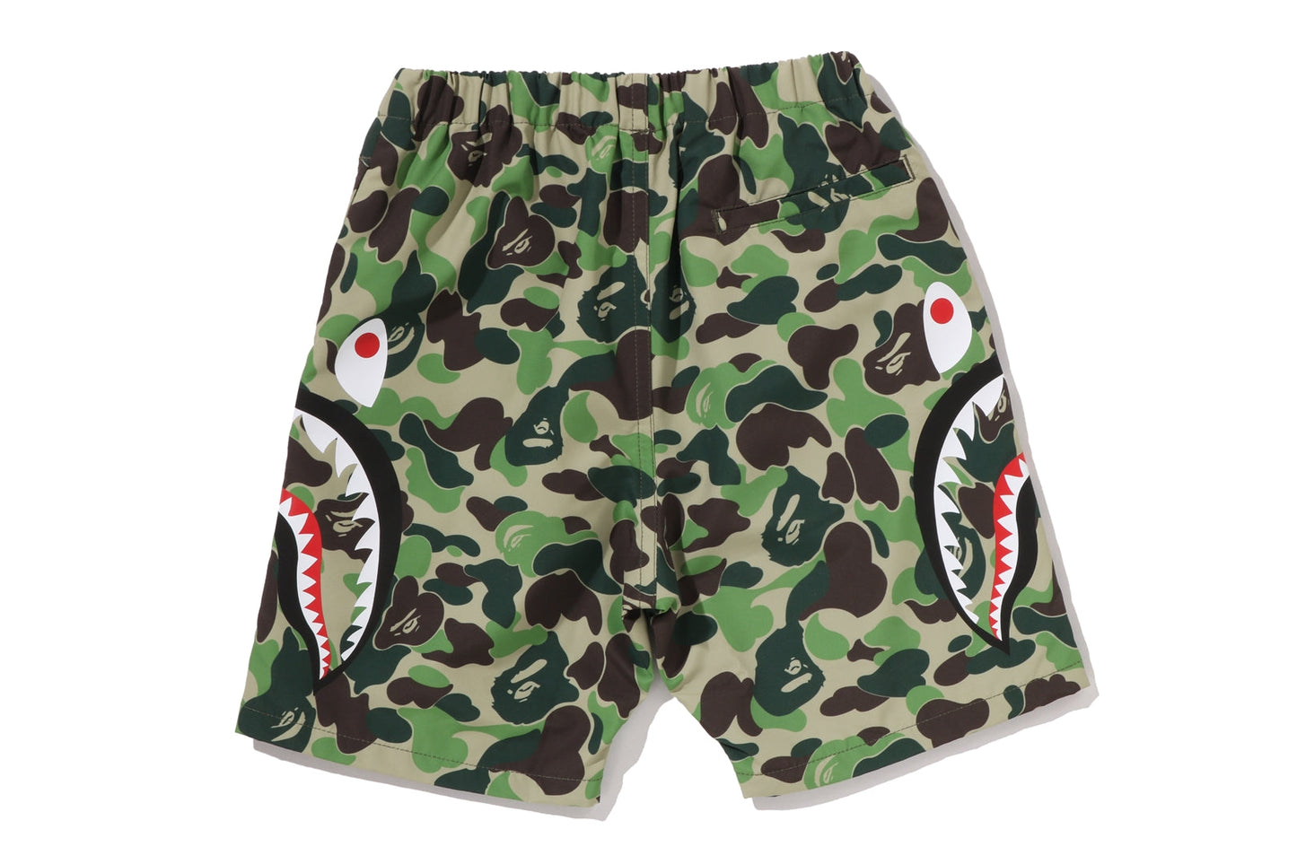 BAPE ABC CAMO 側鯊魚沙灘短褲