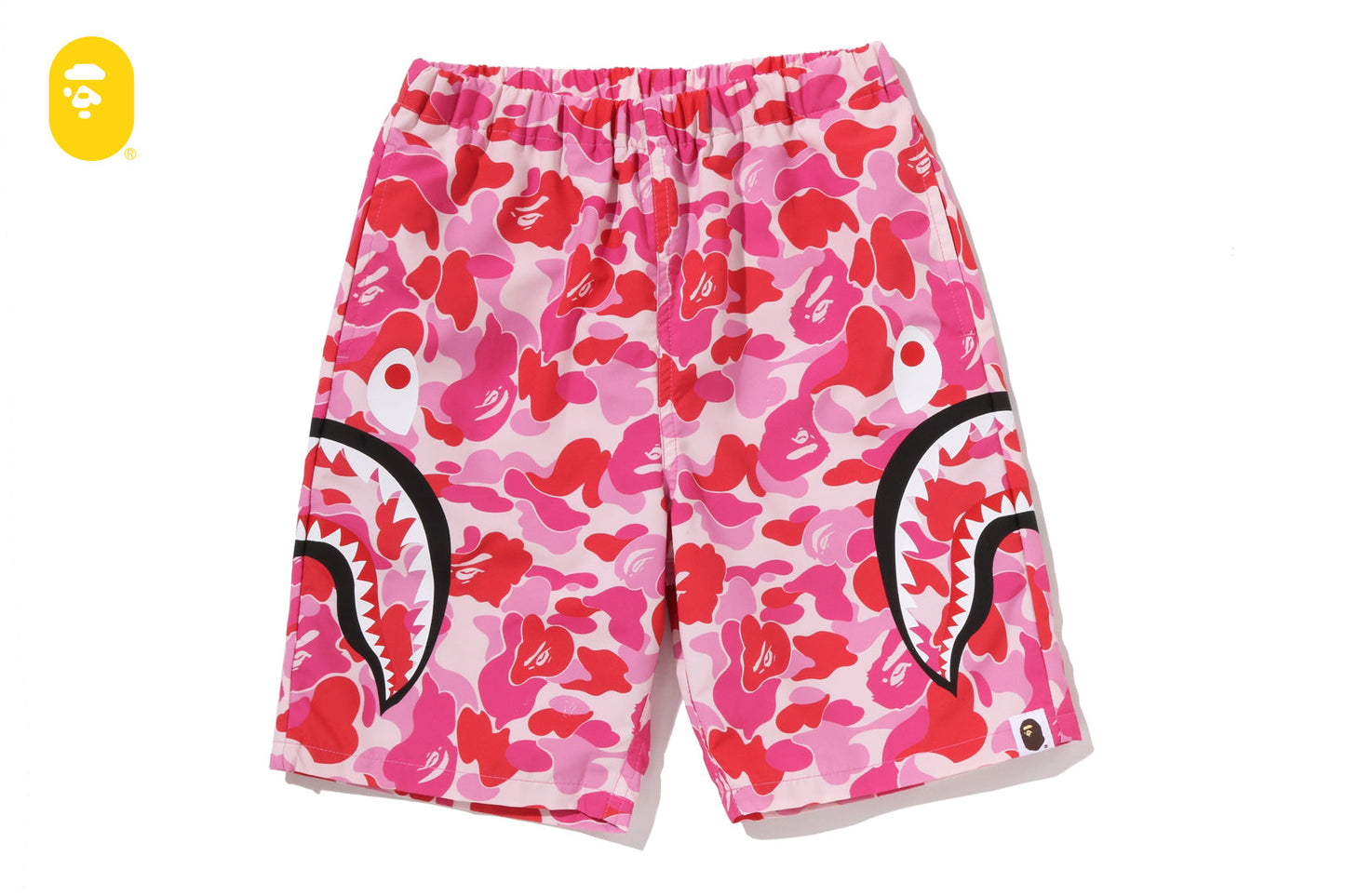 BAPE ABC CAMO 側鯊魚沙灘短褲