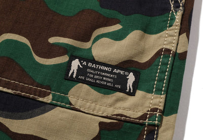 BAPE GLITCH WOODLAND CAMO 短褲