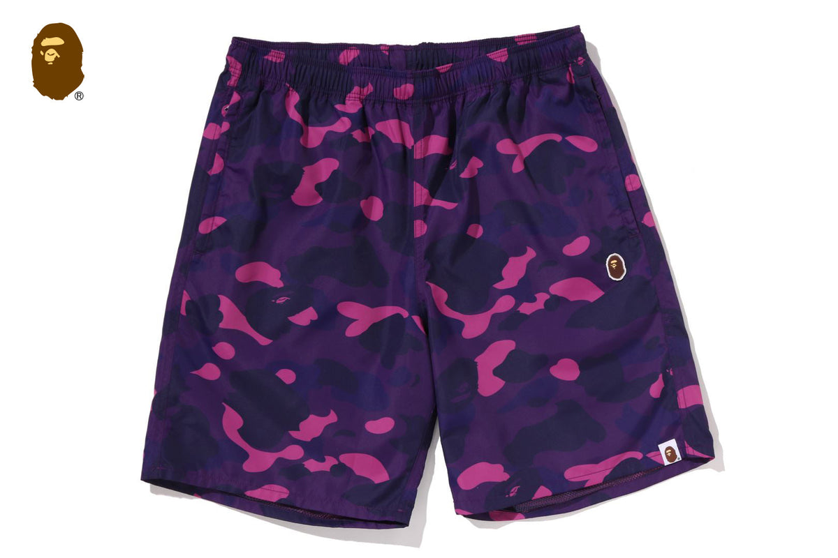 BAPE COLOR CAMO APE HEAD 單點沙灘短褲