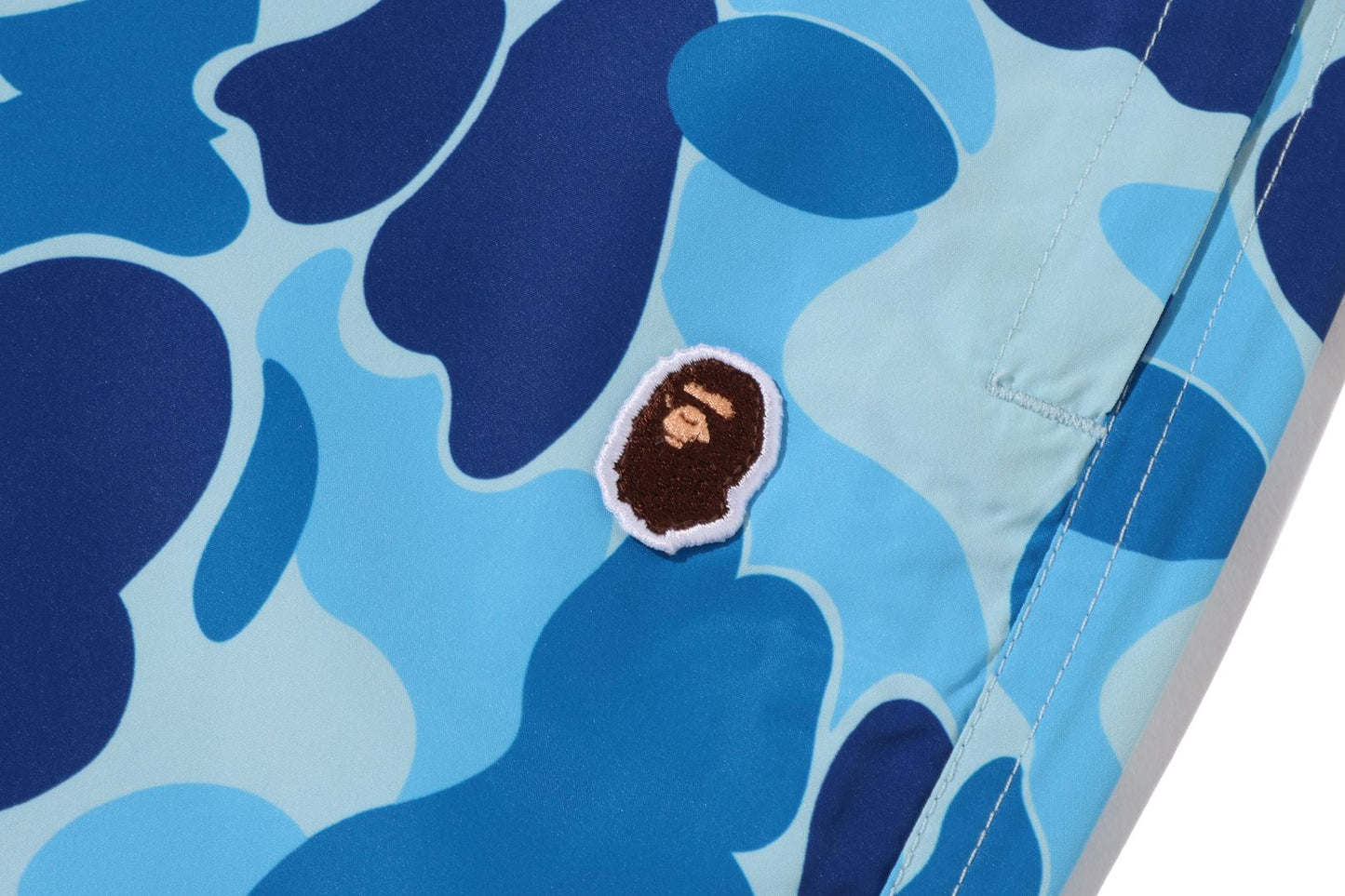 BAPE ABC CAMO APE HEAD ONE POINT BEACH SHORTS