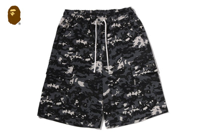 BAPE MULTI PIXEL CAMO BAPE STA LOGO 寬鬆版迷彩短褲
