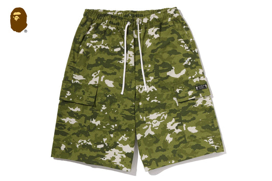 BAPE MULTI PIXEL CAMO BAPE STA LOGO 寬鬆版迷彩短褲