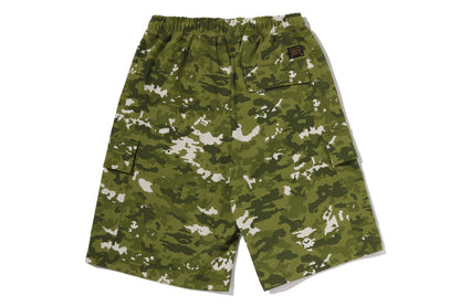 BAPE MULTI PIXEL CAMO BAPE STA LOGO 寬鬆版迷彩短褲