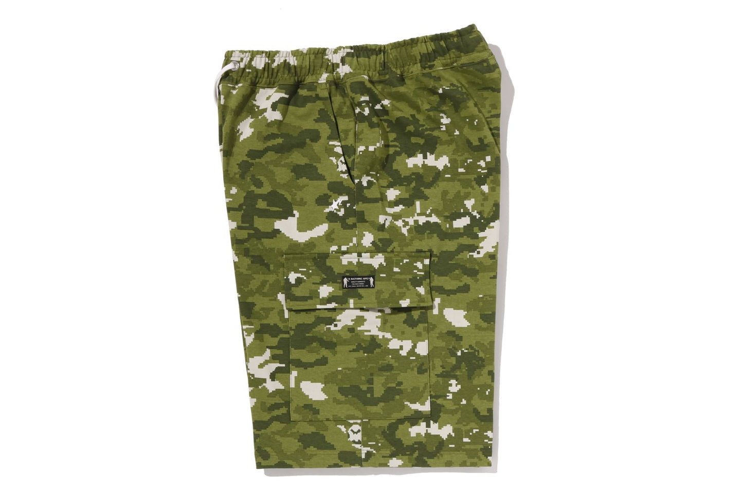 BAPE MULTI PIXEL CAMO BAPE STA LOGO 寬鬆版迷彩短褲