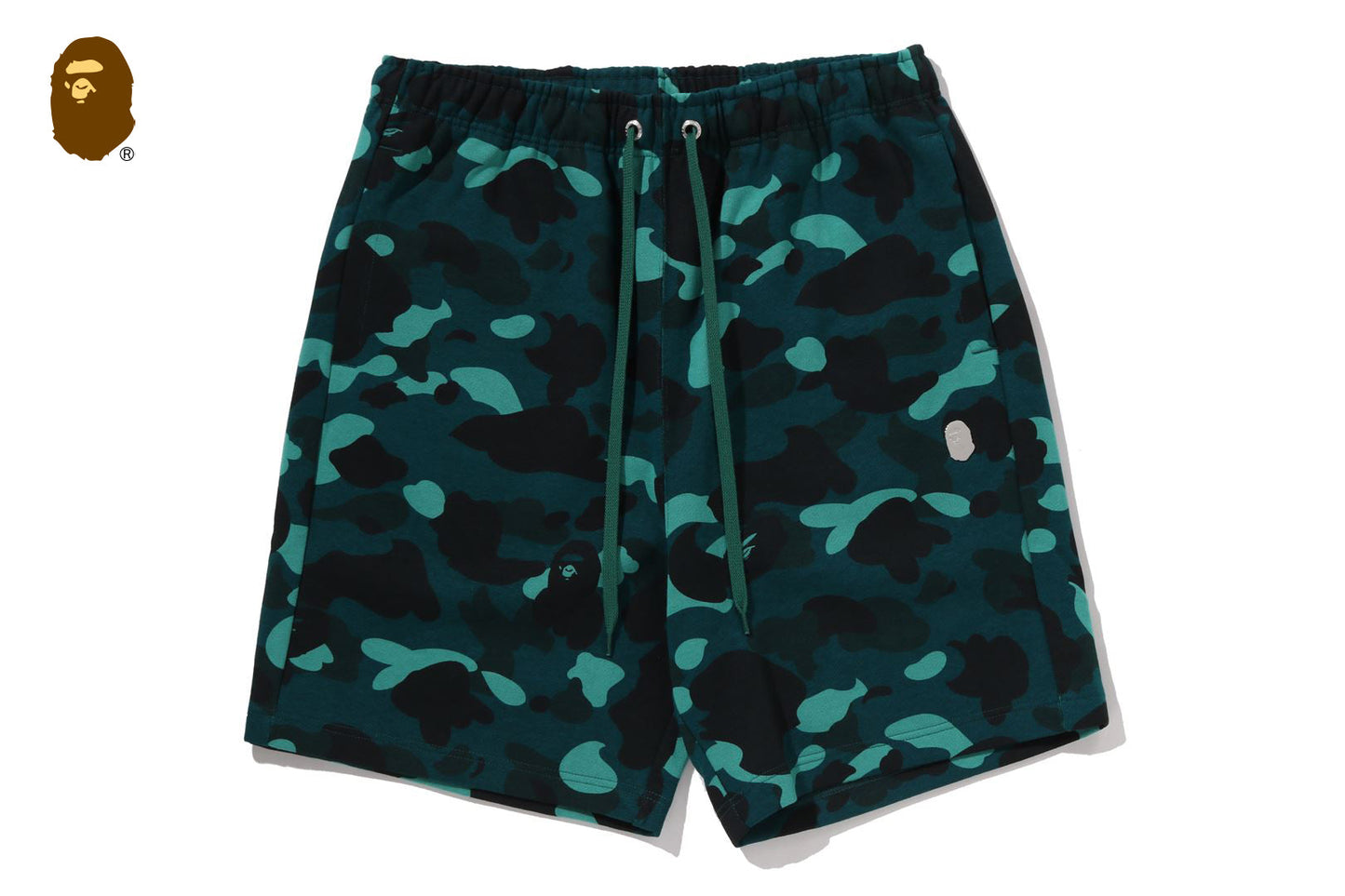BAPE 彩色迷彩金屬猿頭鬆身短褲