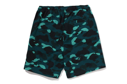 BAPE 彩色迷彩金屬猿頭鬆身短褲